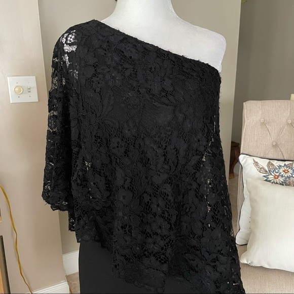 Nanette lapore one shoulder lace dressBlack size 6 - Picture 7 of 12